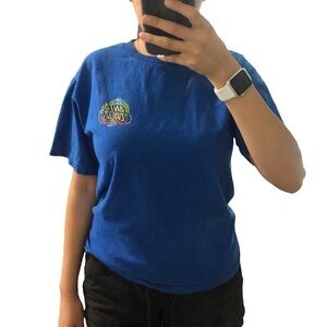 Blue Santa Cruz Graphic Tee Robotic Tech Crewneck Short Sleeve Casual‎